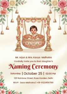 Traditional Naming Ceremony E-Card