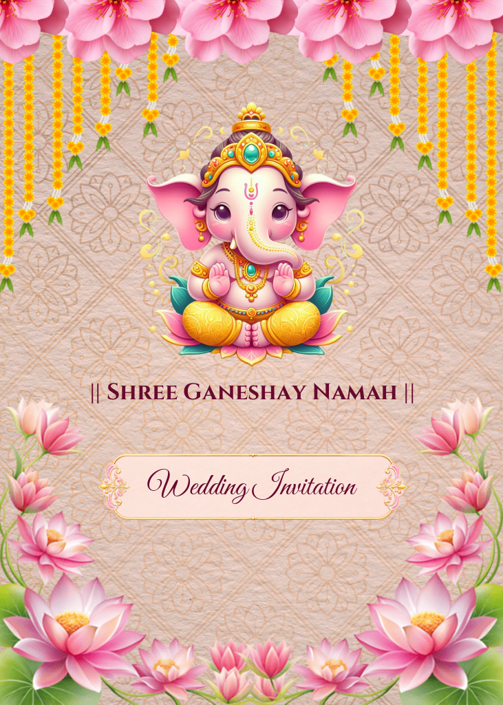 Floral Wedding PDF Invitation GFX264206