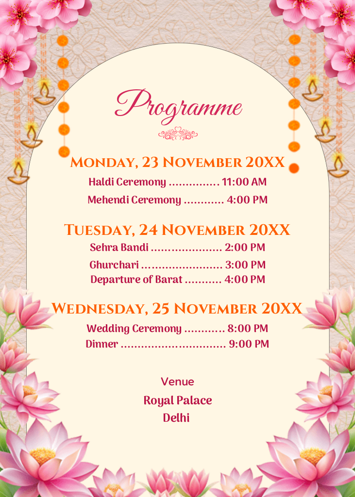 Floral Wedding PDF Invitation GFX264206